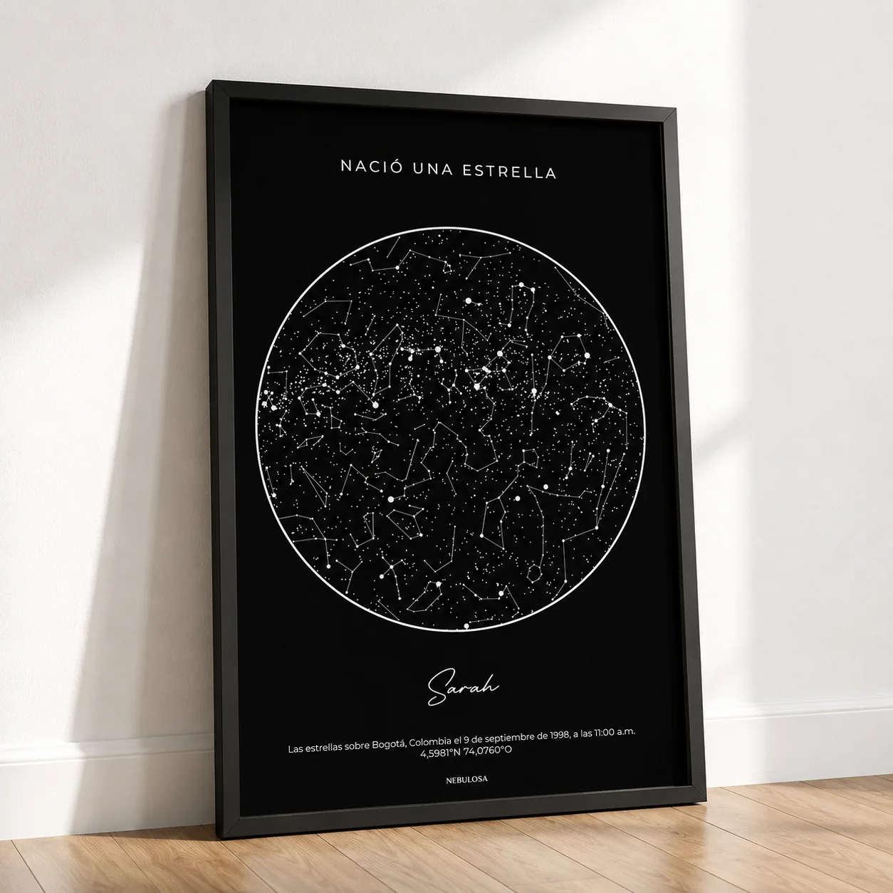 Mapa clásico con marco negro